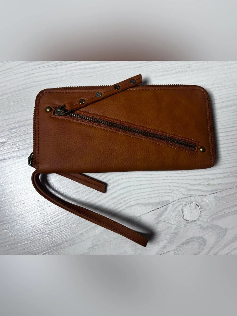 Free People Distressed Vegan Wallet NWOT